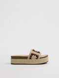 Jute sandals with crochet upper, 5 cm heel, bohemian style, ideal for summer looks inside